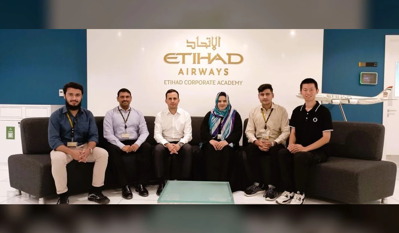 Smart CPM Parser winning team at Etihad Corporate Academy